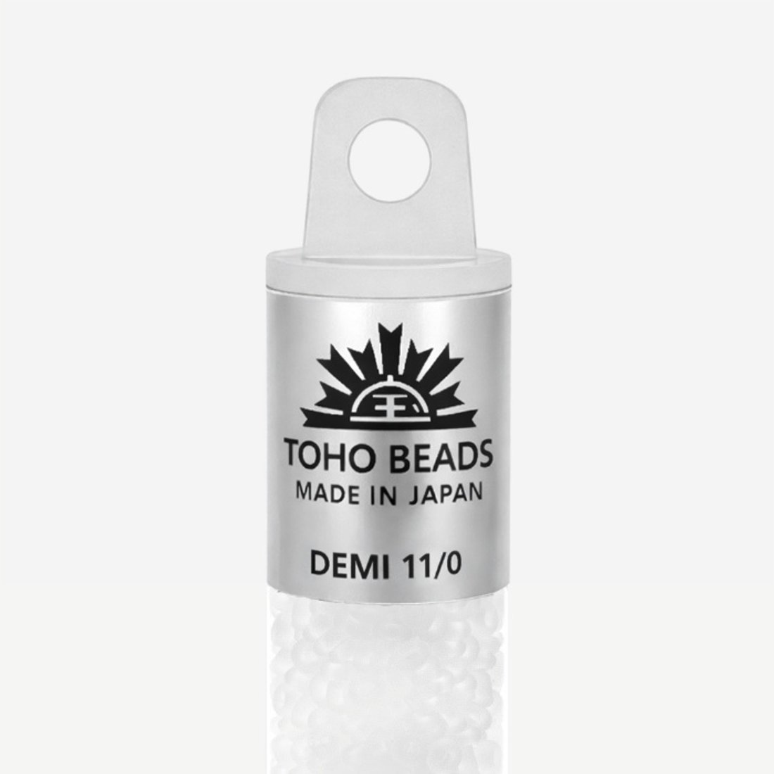 Японский бисер TOHO Demi 11/0 (№1F), прозрачный матовый