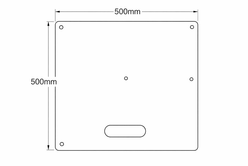 Пластина основания ( 500*500*5mm )