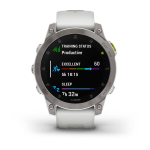 Смарт-часы GARMIN EPIX (Gen 2) Sapphire титановый белый,  010-02582-21