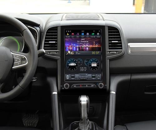 Магнитола для Renault Koleos 2 2016+ - Kuberg ZF-1057L-Q6 вертикальный монитор 10.4" в стиле "Тесла" на Android 11, Snapdragon, CarPlay, 4G SIM-слот