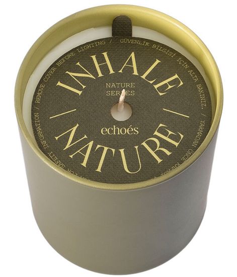 Basil & Green Tea, свеча Inhale Nature collection, Echoes