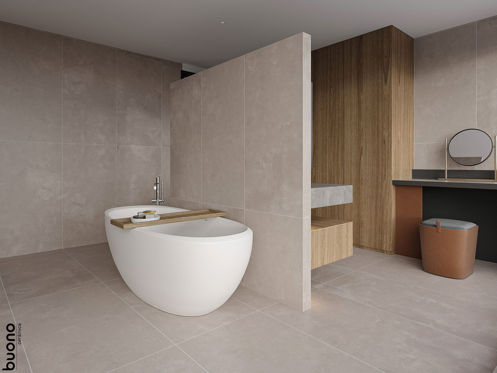 Керамогранит Buono Ceramica B4481M 1200*600*8,5мм  Beton Taupe Mat