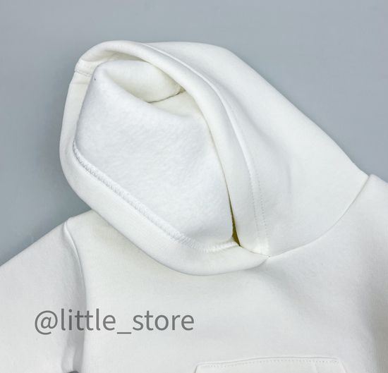 Комплект из футера с начесом "Simple" Молоко