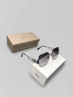 Очки 3147 квадратные с металлической оправой и фигурными дужками