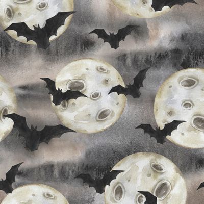 Ночь, луна и мыши