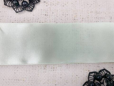 Лента атласная, ш. 5 см, светлая мята