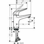 Смеситель для раковины Hansgrohe Novus 71030000 хром