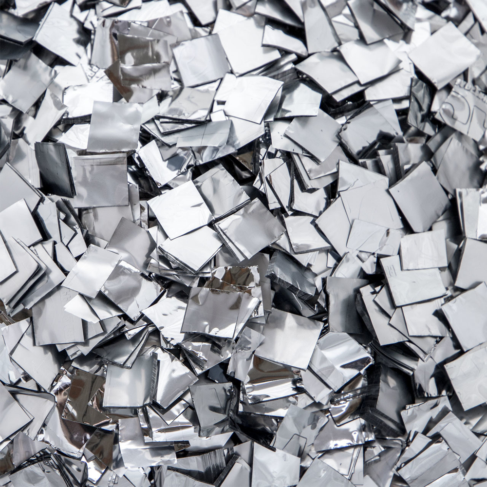 Конфетти Серебро Квадратное