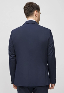 Мужской костюм двубортный (синий) В72