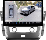 Магнитола Nissan Patrol Y62 2010-2019 (экран климата внизу) - Teyes CC3-2K-360 монитор 13" 2K QLED на Android 10, 6Гб+128Гб, CarPlay, 4G SIM-слот, 4 камеры в комплекте