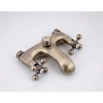 Смеситель для ванны, Frap, корот изл, с кран-буксой, бронз, F3019-4