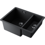 Мойка Omoikiri Kata 55-2-U-BL Artgranit/черный
