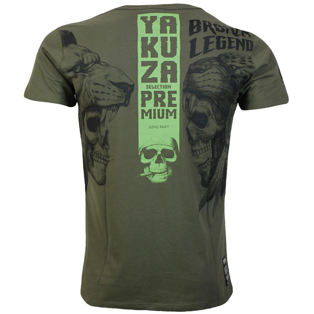 Футболка оливковая Yakuza Premium 3416-2