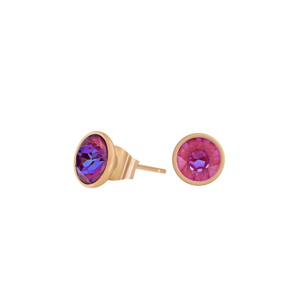 Серьги-пусеты Fiore Luna Lotus Pink Delite SWE298 LPD RG