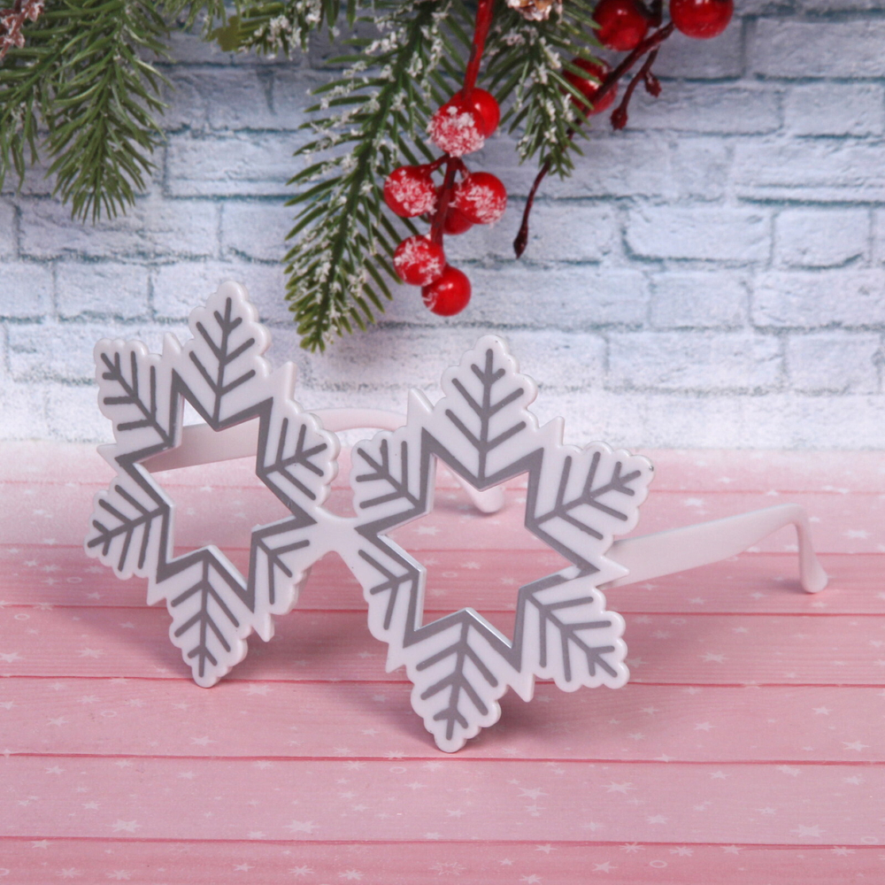 Очки карнавальные «Снегопад», белый