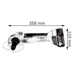 Bosch GWS 18V-10 Professional аккумуляторная ушм (болгарка) (2 x 5 Ач, ЗУ) 06019J4004