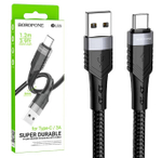 Кабель USB - TypeC BOROFONE BU35 (черный) 1м