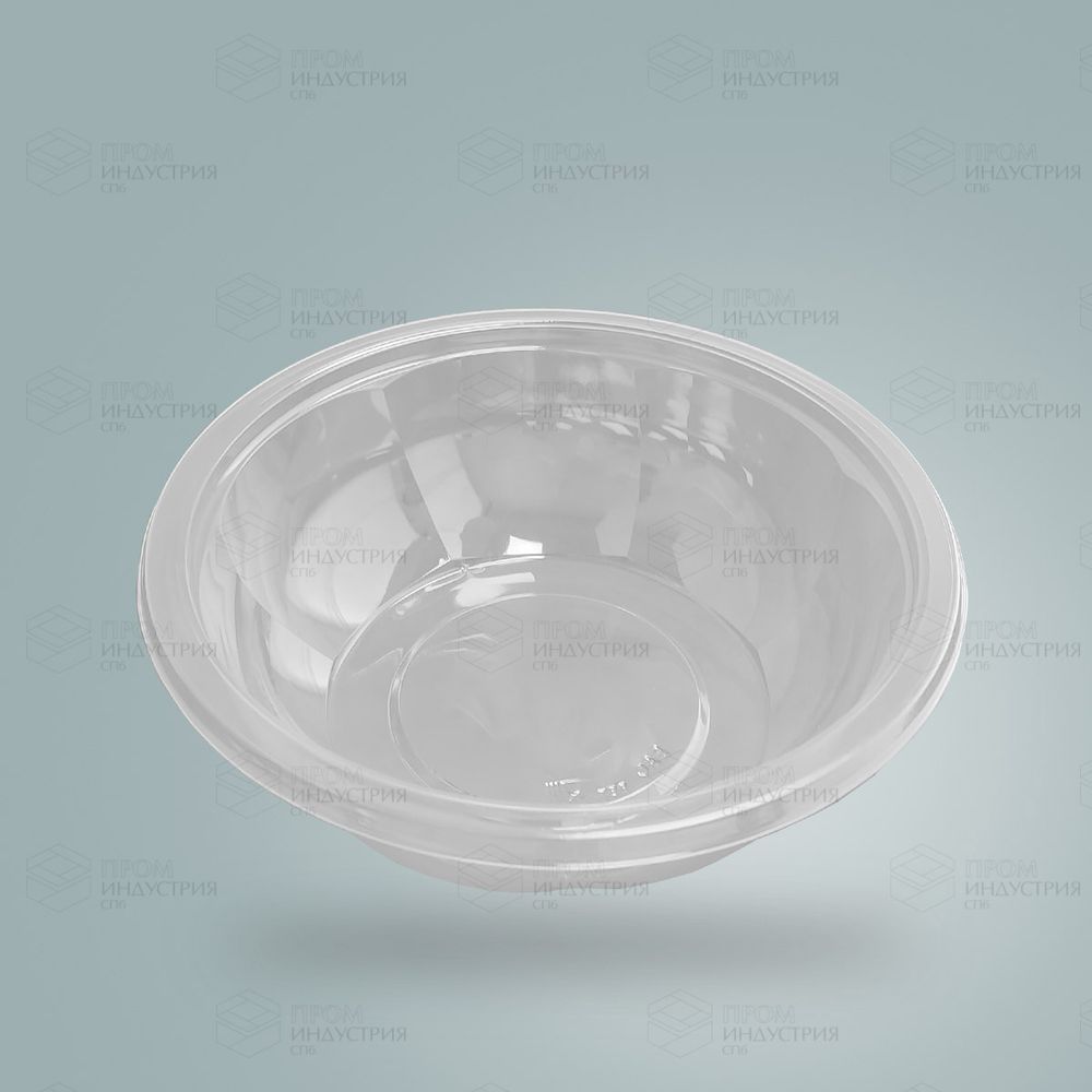 5402 Контейнер круглый для салата прозрачный d-194 h-60 1000 мл (900)