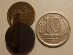 10 рублей ЛМД 1993 года (немагнитная) XF