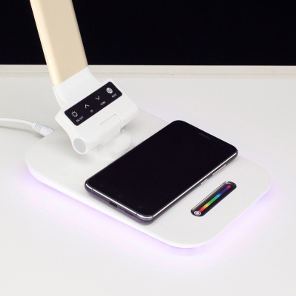 Настольный светильник светодиодный с RGB+USB+Qi Citilux Ньютон CL803012