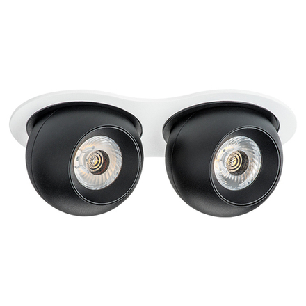 i6267272 Светильник INTERO LED 9W*2 850LM*2 24G БЕЛЫЙ/ЧЕРНЫЙ 3000K (217626+217072+217072)