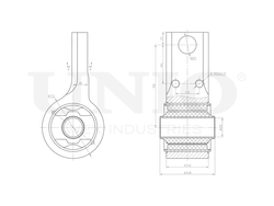 Сайлентблок задний переднего нижнего рычага UNIO RMP-20539