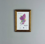 Фоторамка 10х15 см, коричневая, орнамент золото, арт. 1015.144276