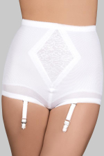 Утягивающие трусы с кружевом сильной степени коррекции (Размер: 4X) (Цвет: бежевый)