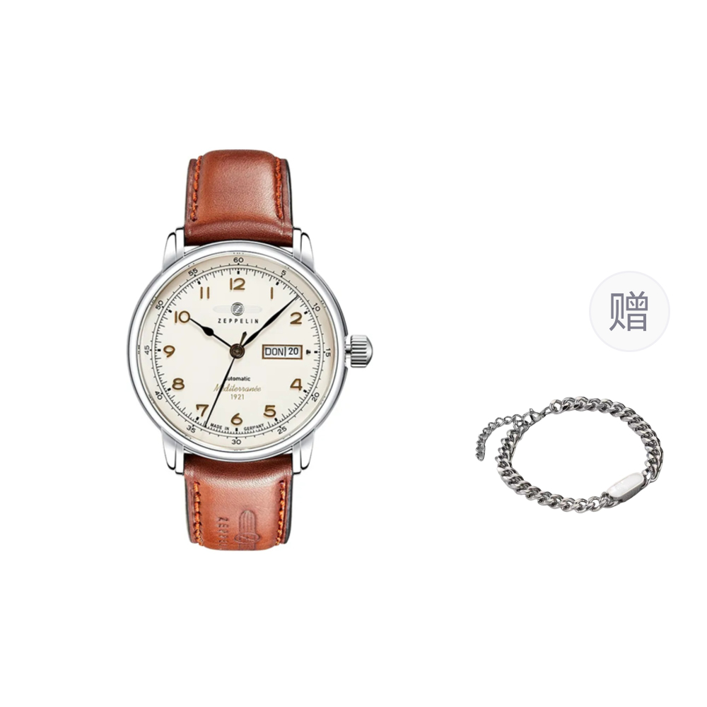 ZEPPELIN Automatic Mechanical Movement Men"s Watches Watch Mother of Pearl Color Watch Dial