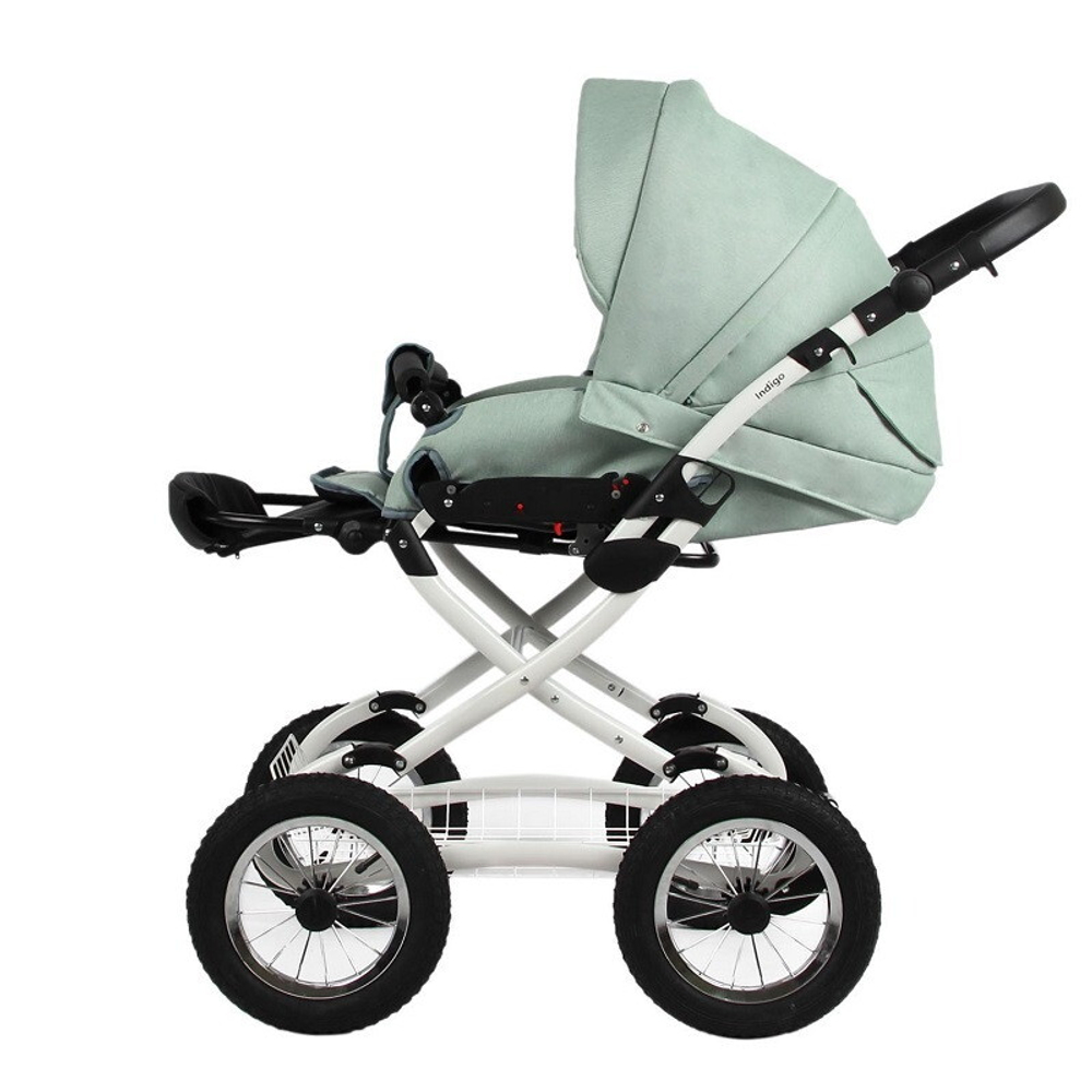 Детская коляска Indigo Barbara 21 Classic 2 в 1 Ba02 шалфей