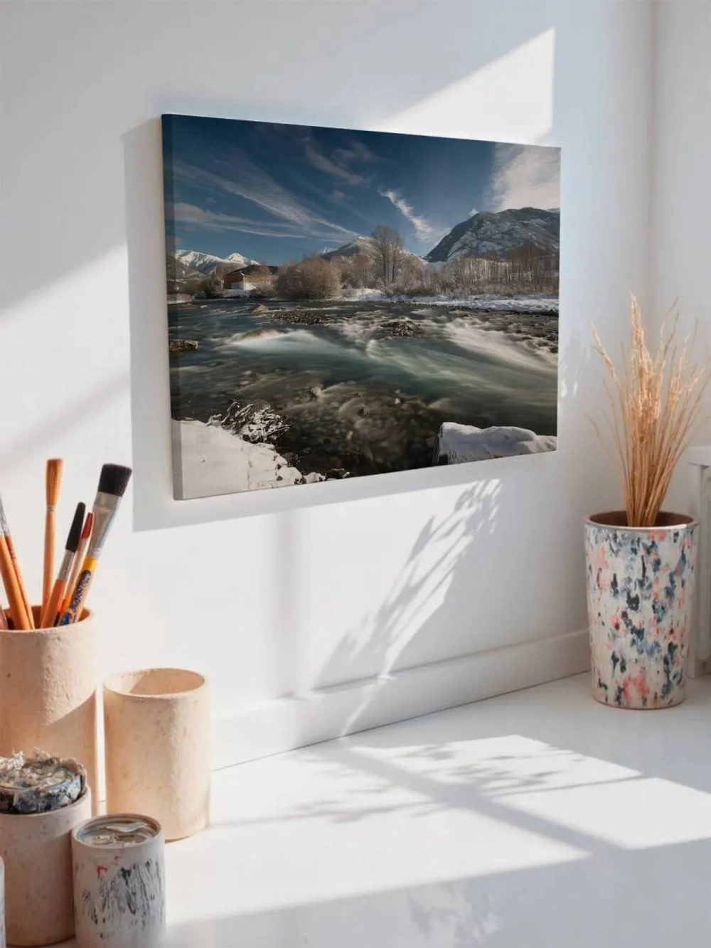 Картина на стену 40 X 50 Зимний пейзаж