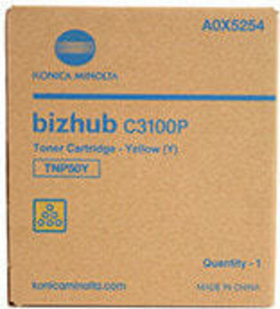 Konica Minolta TNP-50Y Подлинный Желтый 1 шт A0X5254