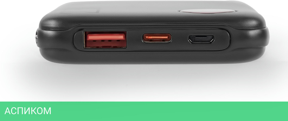 Портативное зарядное устройство Digma DGPF10B черный (DGPF10B22PBK)