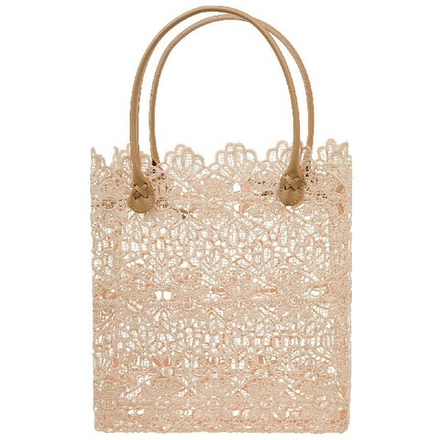 Корзина плетеная "Кружево" (ткань) 28x10xH29см (Натуральный)