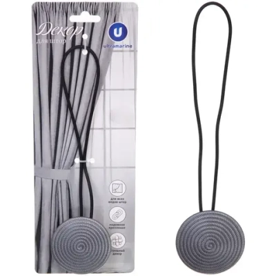 Подхват для штор на магните «Галактика графит» 6см S1741