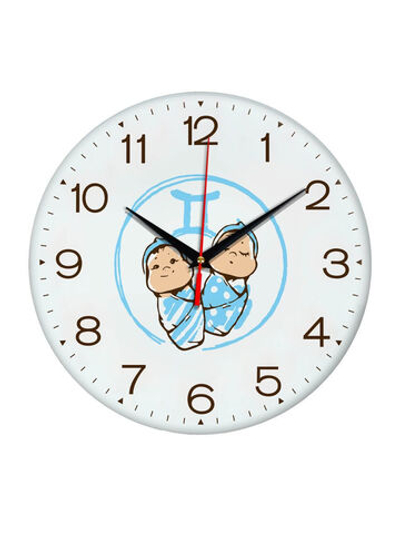 Часы настенные "Знаки зодиака.Малыши" Близнецы Декор для дома, подарок