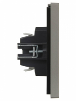 FORTE&PIANO Выключатель 1-клавишный 10А FP501 сталь IEK