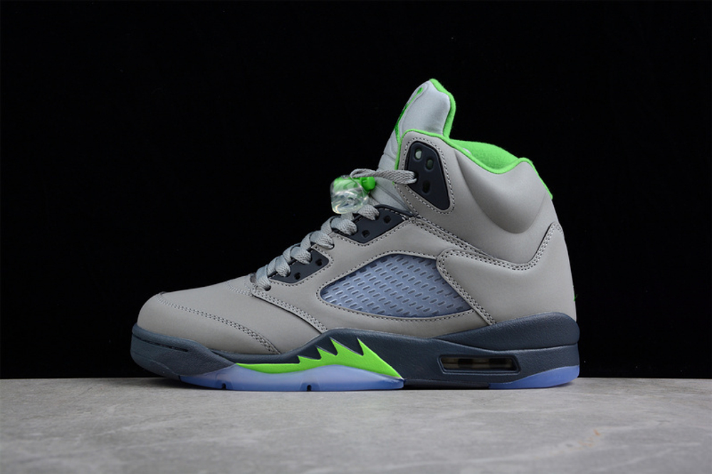 Lime green jordan 5 on sale