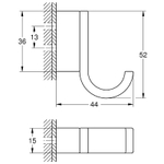 Крючок Grohe Selection 41039000 Хром