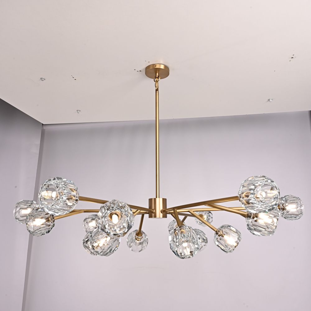 Люстра На Штанге Boule De Cristal Round Chandelier 18 By Imperiumloft