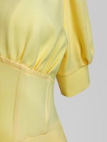 Комбинезон Perfemme однотонный с корсетом на талии и коротким рукавом