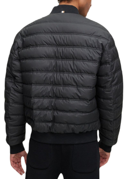 Мужская теннисная куртка BOSS x Matteo Berrettini Water-Repellent Puffer Jacket With Two-Way Zip - черный