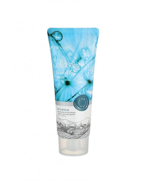 Пенка для лица с коллагеном 3W Clinic Collagen Foam Cleansing 100 мл.