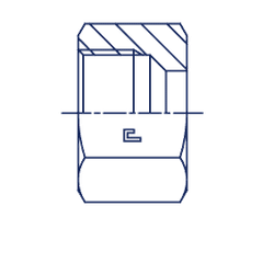 Гайка N DL15 нерж.