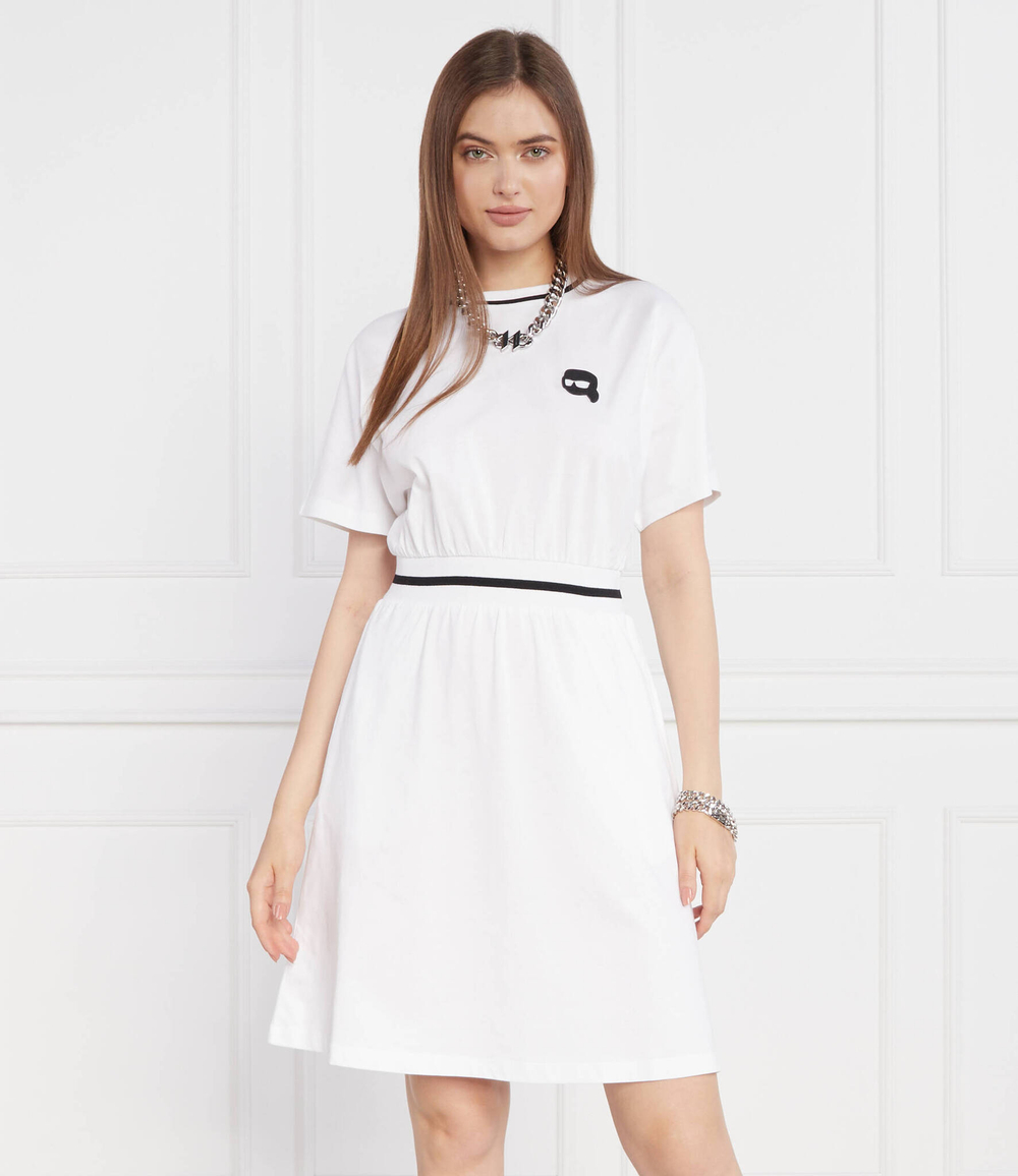 Платье ikonik 2.0 футболка Karl Lagerfeld - белый(235W1350)
