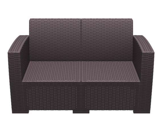 Уличный диван с подушками Monaco Lounge, коричневый