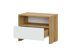 Дольче тумба прикроватная / Дуб золотой/Белый