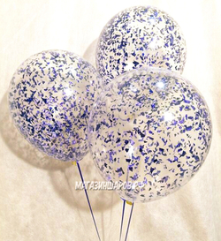 Шар с конфетти "Крошка Фиолетовая"