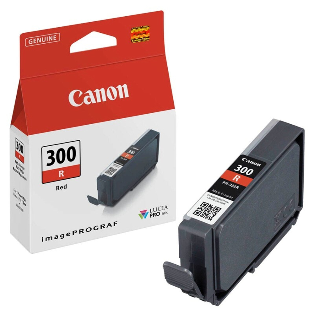 Картридж Canon PFI-300R для imagePROGRAF Pro-300, Red (14,4ml)