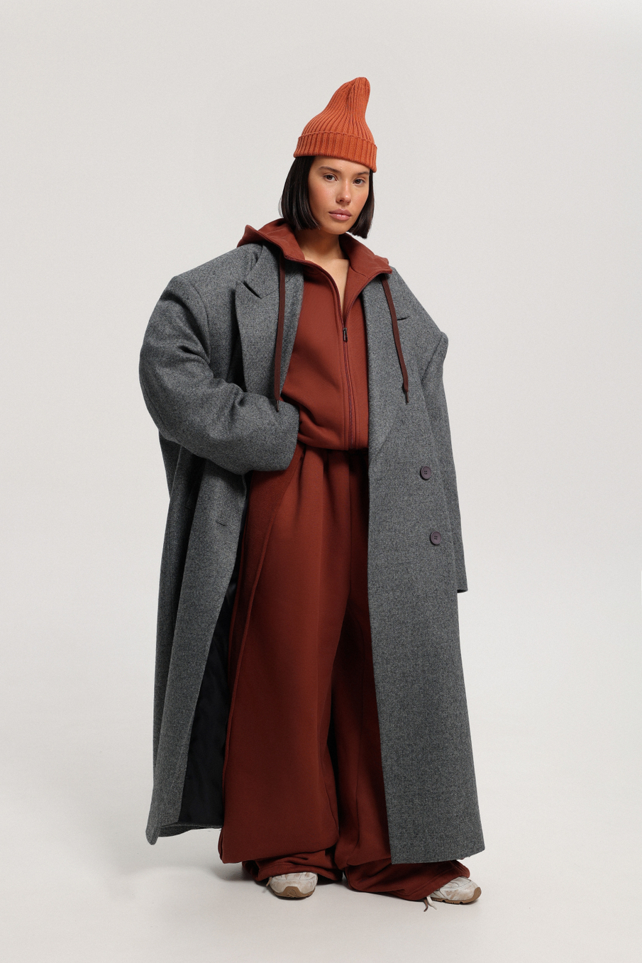 Пальто-пиджак макси